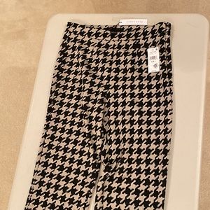 Houndstooth print pants
